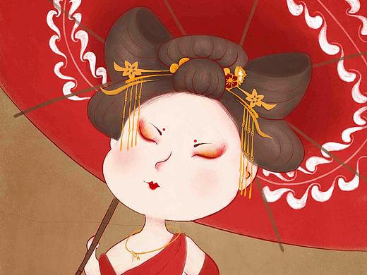 扁平风插画头像