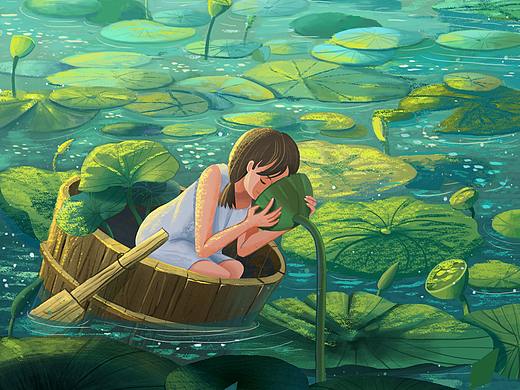 原创插画 | 夏日的若干个瞬间（个人主页-ZNTgwNzE1ODg=） - 绘本 - 站酷设计师Nicole的下午画原创素材 - 站酷ZCOOL