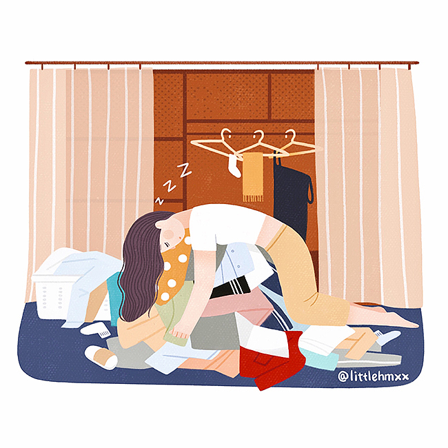 我好像生病了（图ZOTI1NDY4NzI=） - 艺术插画 - 站酷设计师littlehmxx原创素材 - 站酷ZCOOL