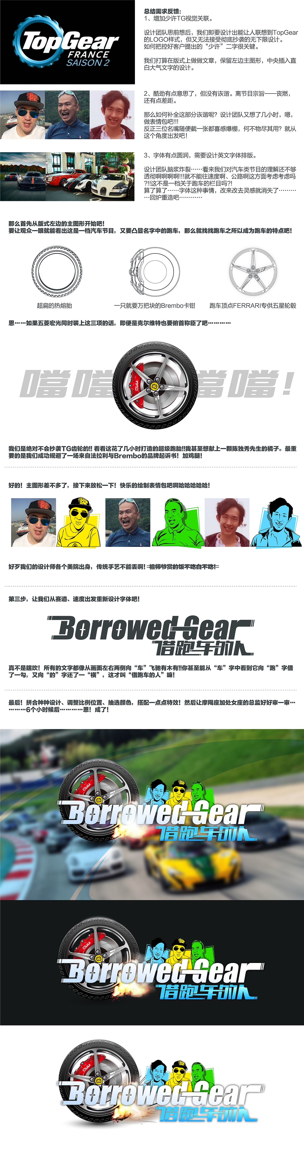 借跑车的人 节目logo设计