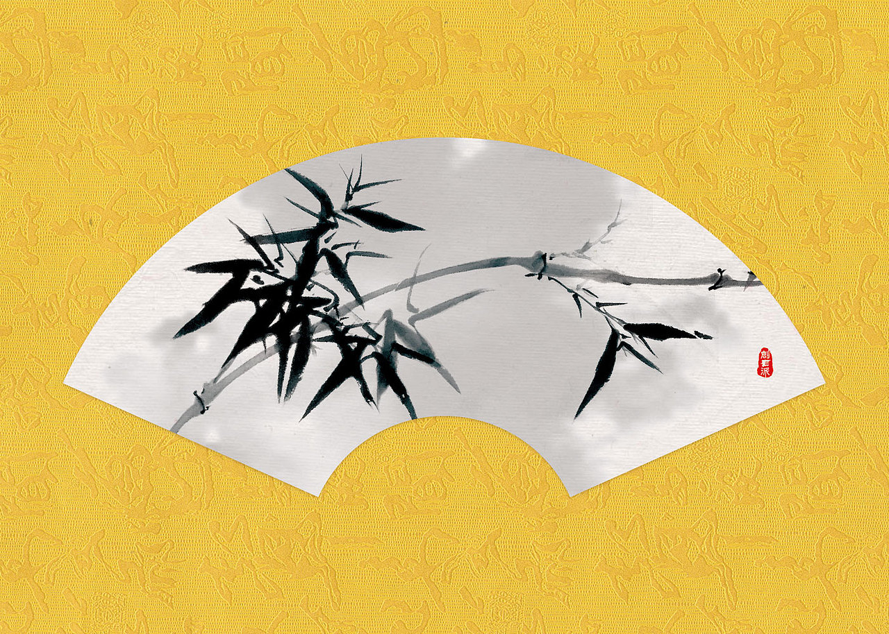 五幅扇面水墨画习作_创e派-站酷zcool