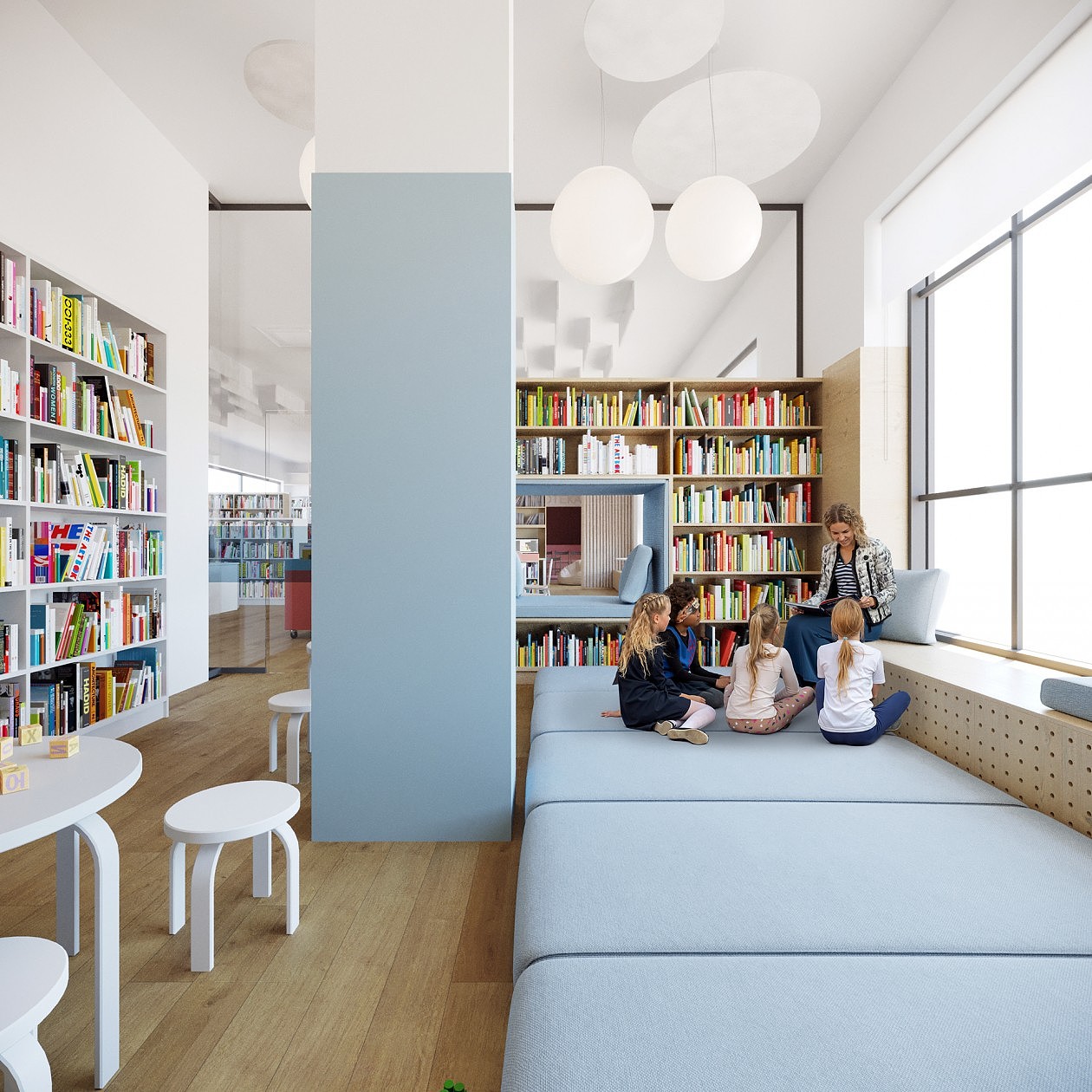 儿童图书馆设计效果图