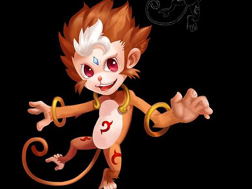 練習原畫——猴子（個人主頁-ZMzY3OTcyMDQ=） - 游戲原畫 - 站酷設計師Rain_Lucky原創(chuàng)素材 - 站酷ZCOOL