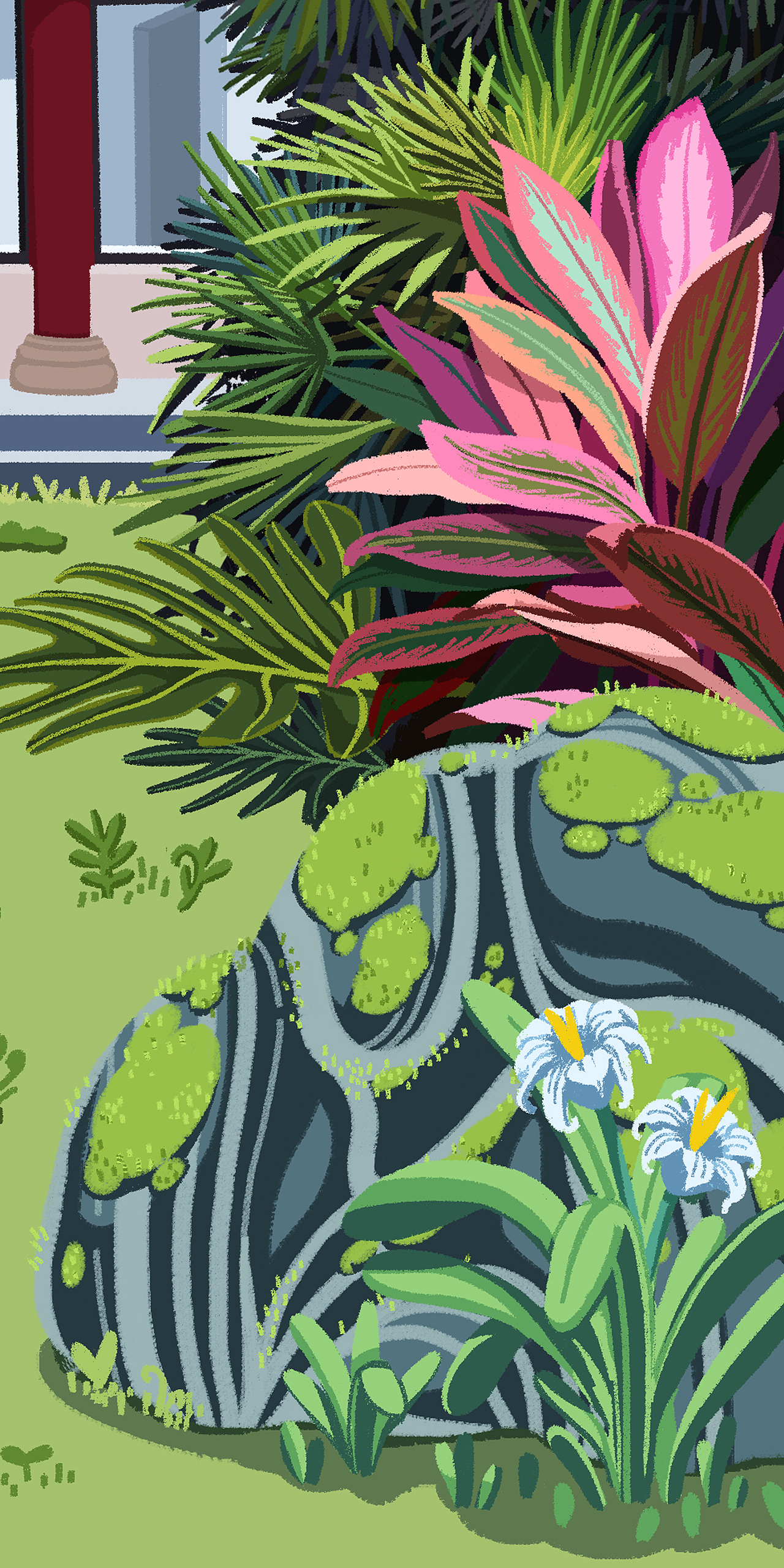 自然教育中心/自然学校/宣传插画