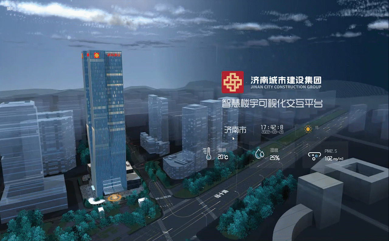 智慧楼宇-数据可视化系统(图ZMjk1MjU0OTY0) - 软件界面 - 站酷设计师锡络原创素材 - 站酷ZCOOL