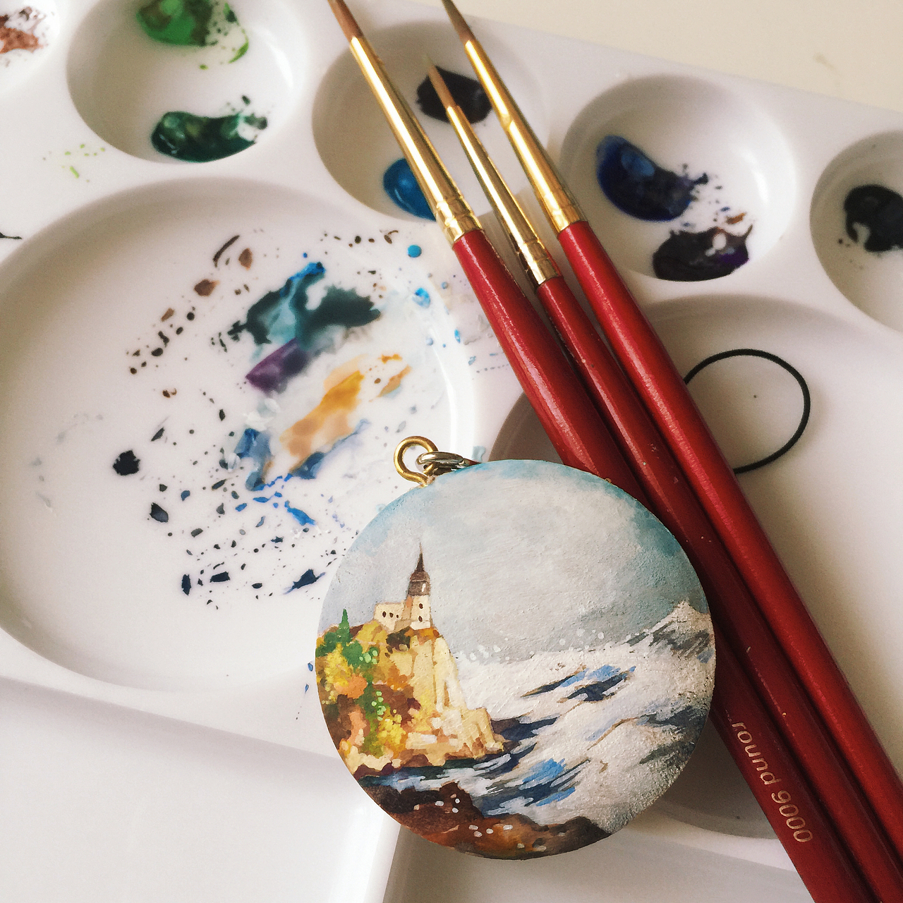 原创手绘小木牌