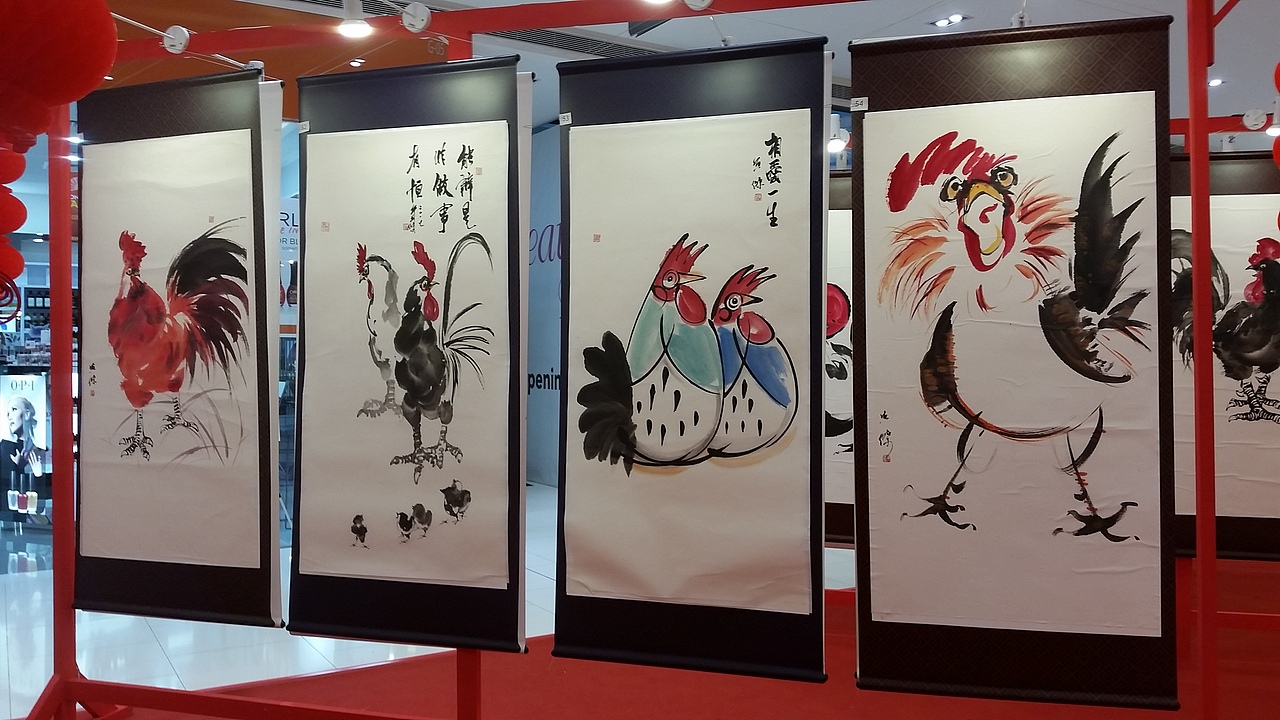郑英杰丁酉年鸡鸣迎丰年个人水墨画鸡展（图ZNjg4NTUwOTY=） - 绘画 - 站酷设计师TeeYJ原创素材 - 站酷ZCOOL