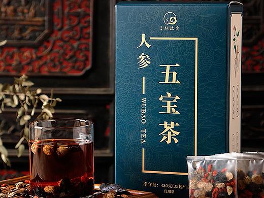 人参五宝茶详情页设计