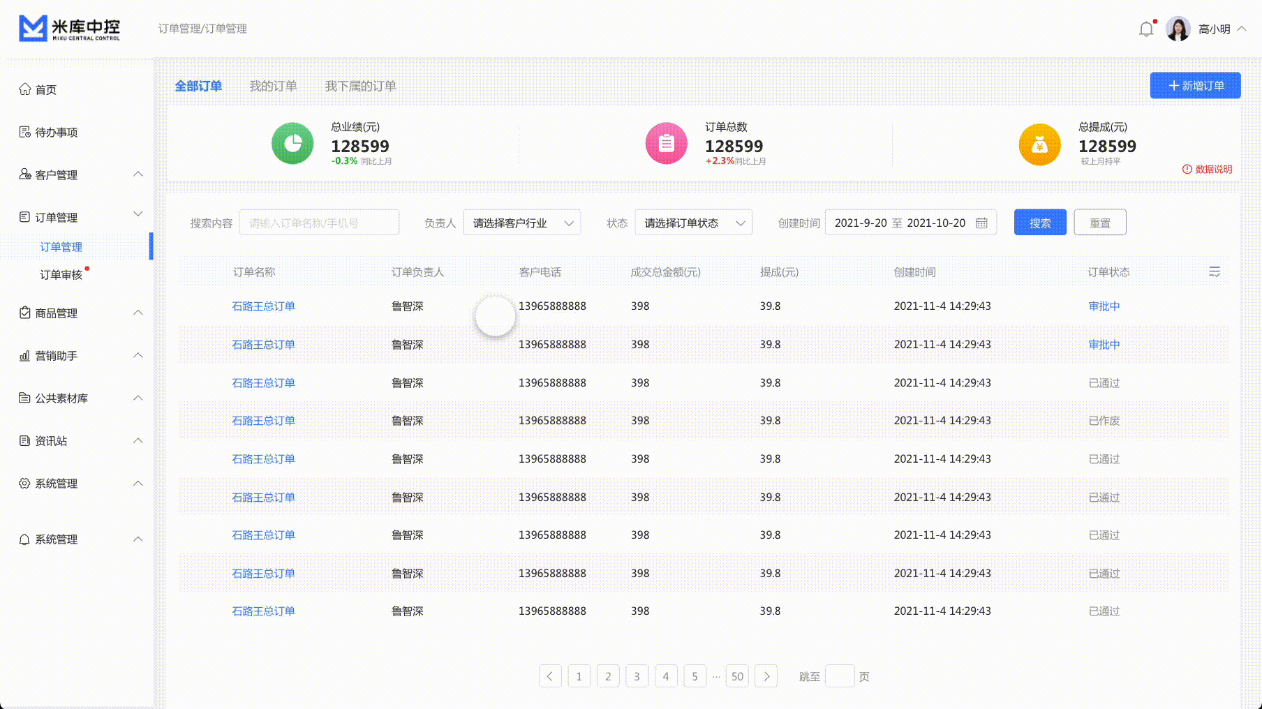 米库获客SCRM/SAAS项目设计（图ZMjcxNjEyNzI4） - 软件界面 - 站酷设计师Sail1993原创素材 - 站酷ZCOOL