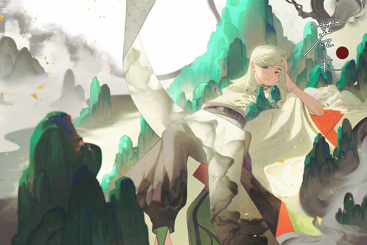 墨色青山（图ZMzI5Mjg0NDQ0） - 创作习作 - 站酷设计师白_ELF原创素材 - 站酷ZCOOL