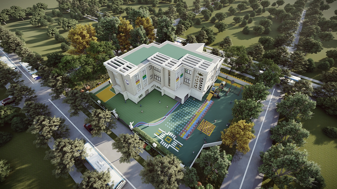 幼儿园建筑（图ZMjAyNzY0ODY0） - 建筑设计 - 站酷设计师BET不会设计原创素材 - 站酷ZCOOL