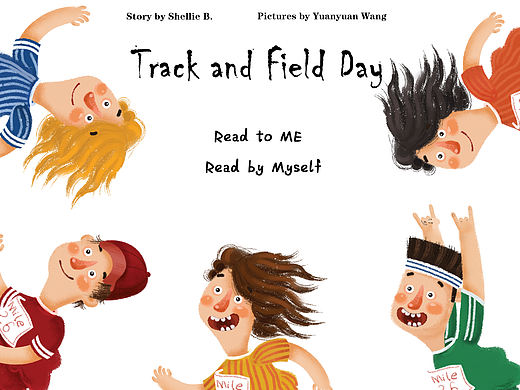 插画,英文绘本<Track and Field Day> 田径运动会啦~