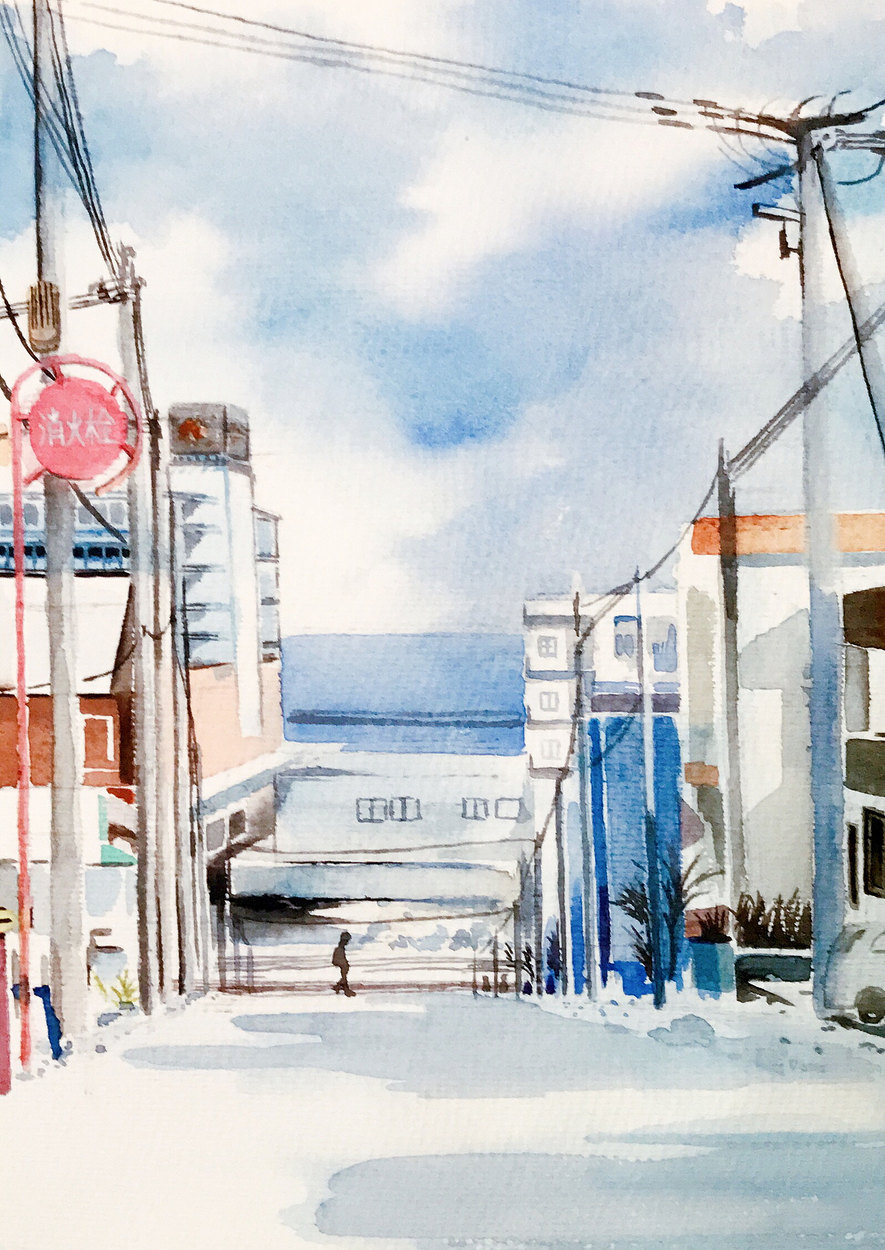 一组马克笔+水彩的小创作