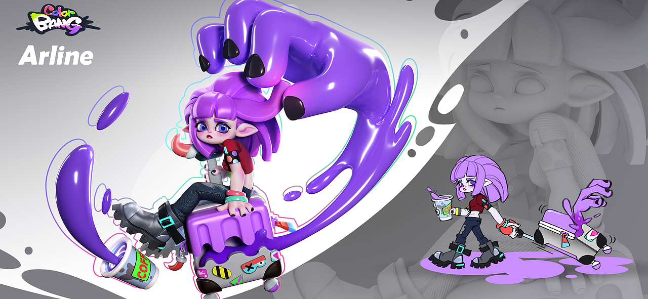 游戏项目colorbang3（图ZMzc3ODMxNDk2） - 游戏原画 - 站酷设计师西音那原创素材 - 站酷ZCOOL