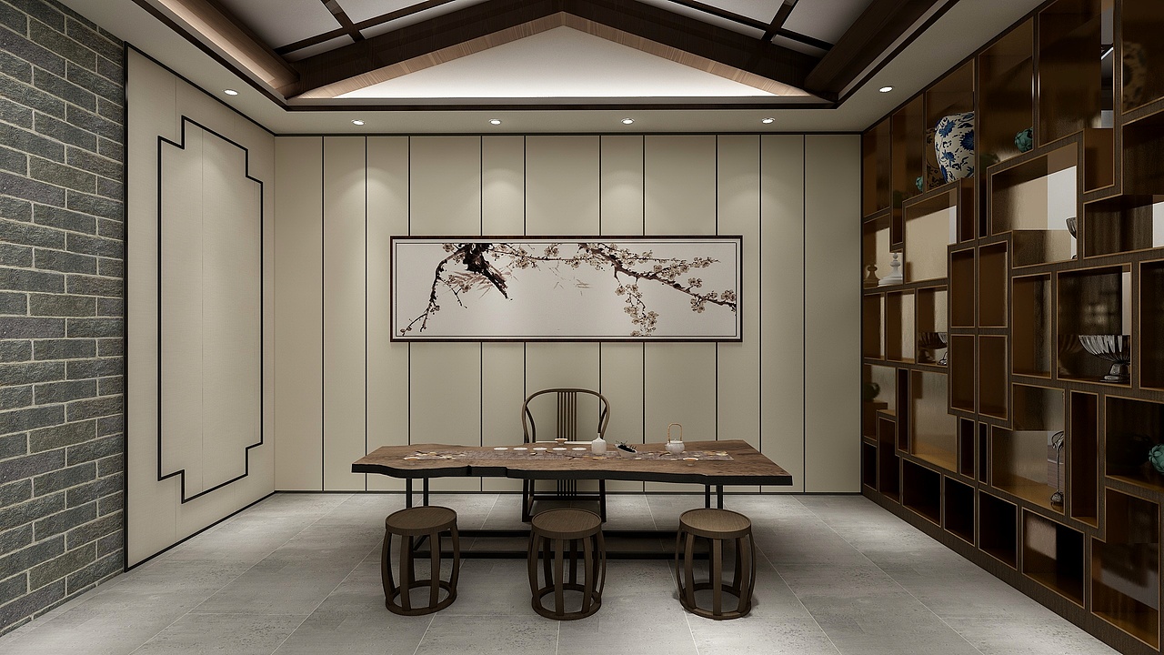 显于型 隐于境 广州于境设计事务所 新中式会所设计（图ZMTcxNDkzNzQ4） - 家装设计 - 站酷设计师于境设计原创素材 - 站酷ZCOOL