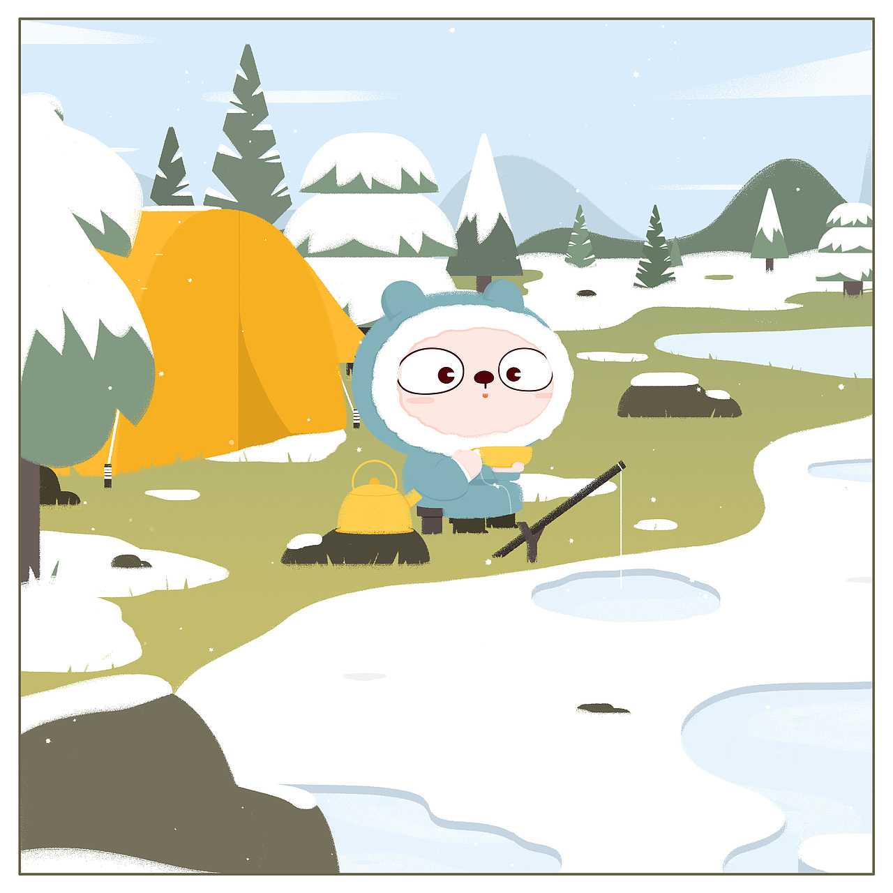 冷兔baby —— 森林记（图ZMTcxODE0MTE2） - 商业插画 - 站酷设计师冷兔同学原创素材 - 站酷ZCOOL