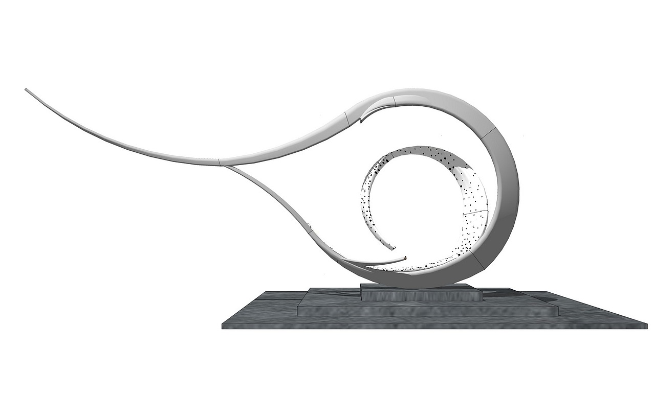 魔方雕塑抽象雕塑su模型下载