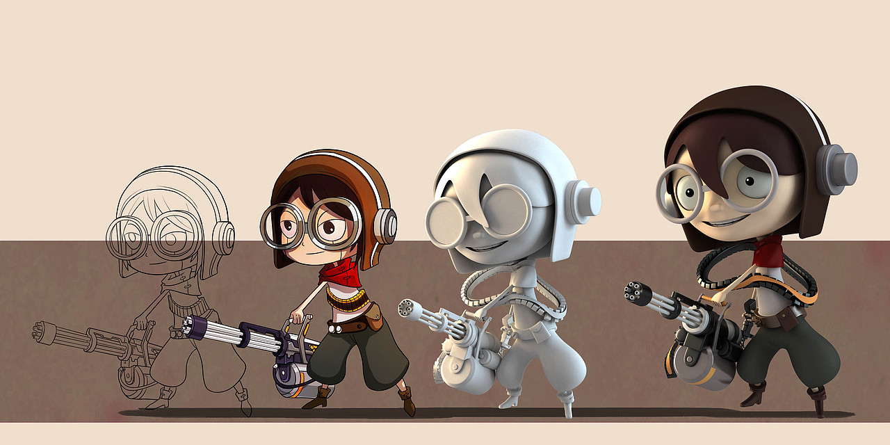 RECOVER THE WORLD卡通角色设计