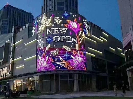 灯饰画 专业生产工厂  定制户外墙体灯画美陈圣诞节日