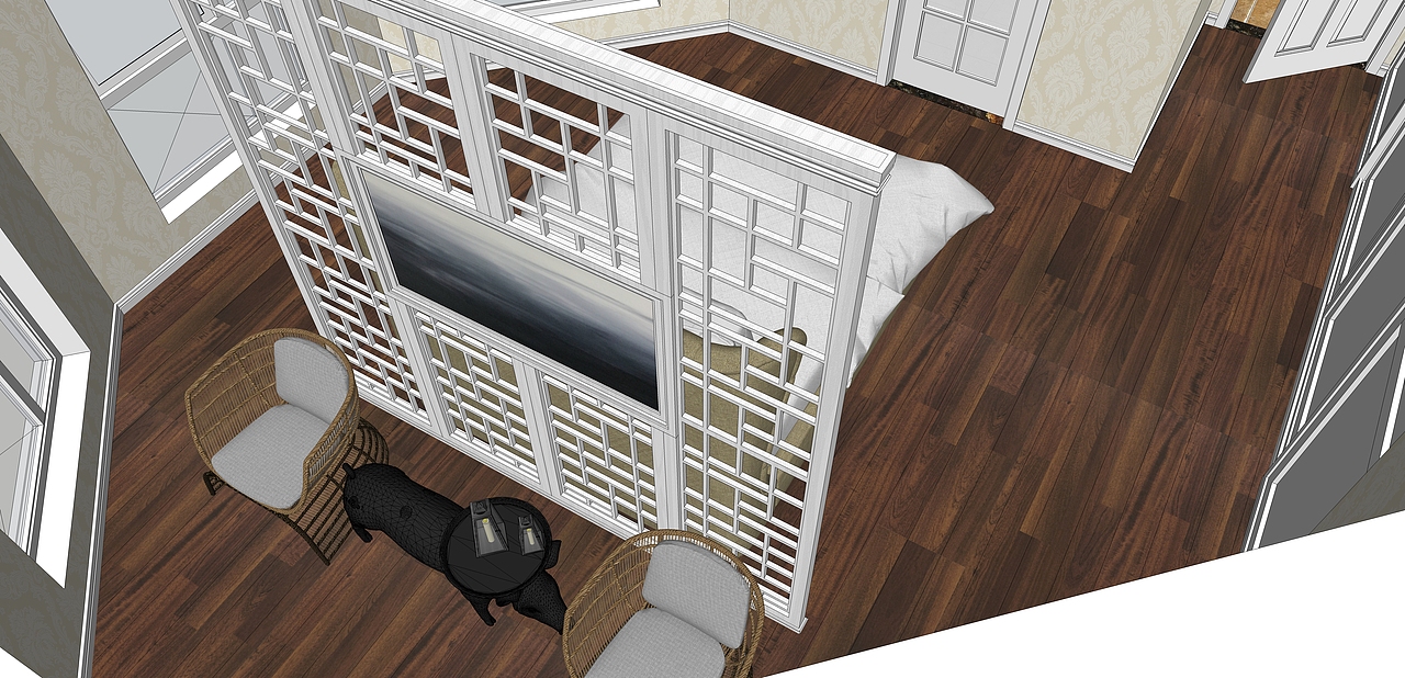 1612期学员入学四周以后SU模型表现作品