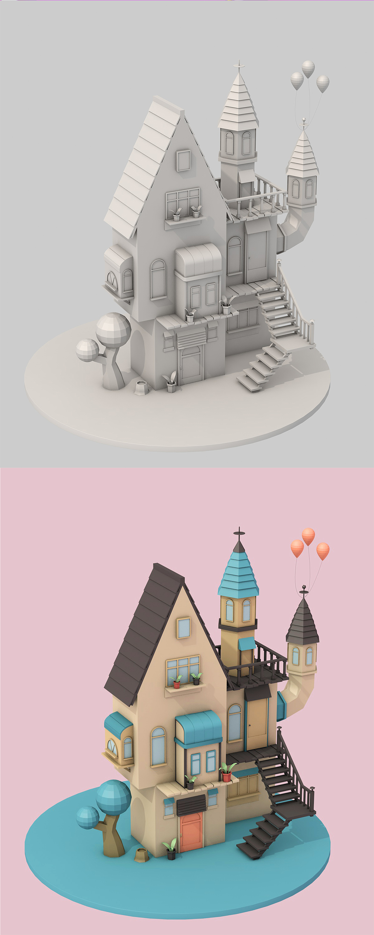 C4D练习（图ZMTU1NTg4MTMy） - 场景 - 站酷设计师吃了个橙原创素材 - 站酷ZCOOL