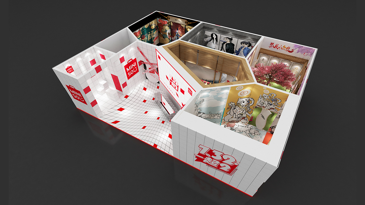 名创优品 M732快乐星球研究站快闪店（图ZMjY2ODM0MjEy） - 展陈设计 - 站酷设计师设计Alkan原创素材 - 站酷ZCOOL