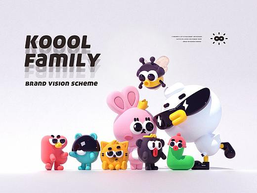 koool品牌IP 潮玩 IP 吉祥物家族 IP图库设计 IP设定