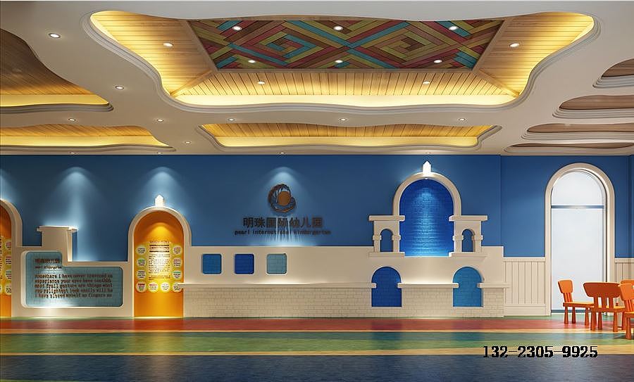 郑州幼儿园设计公司_明珠国际幼儿园设计装修效果图