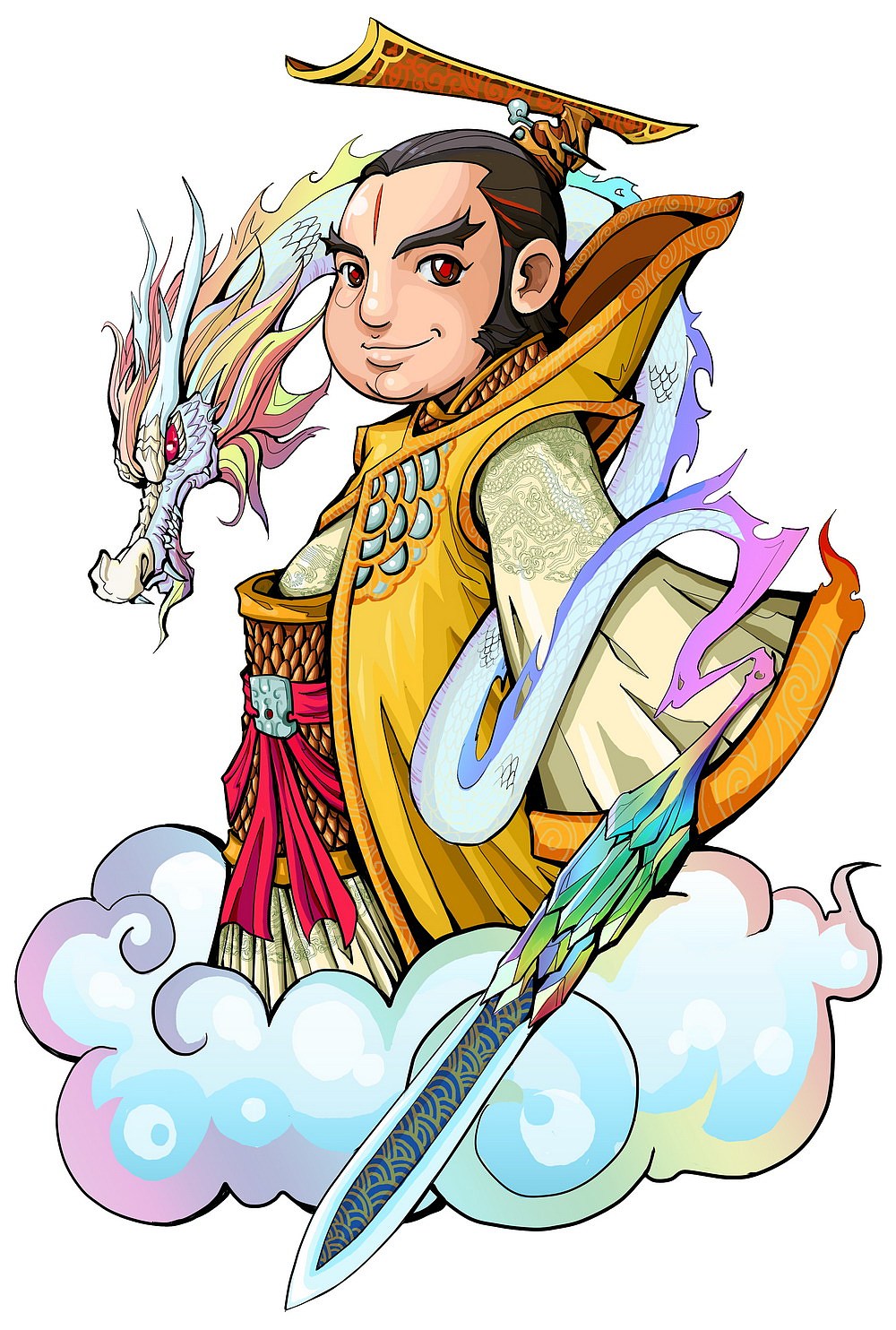 神话人物上色第一弹