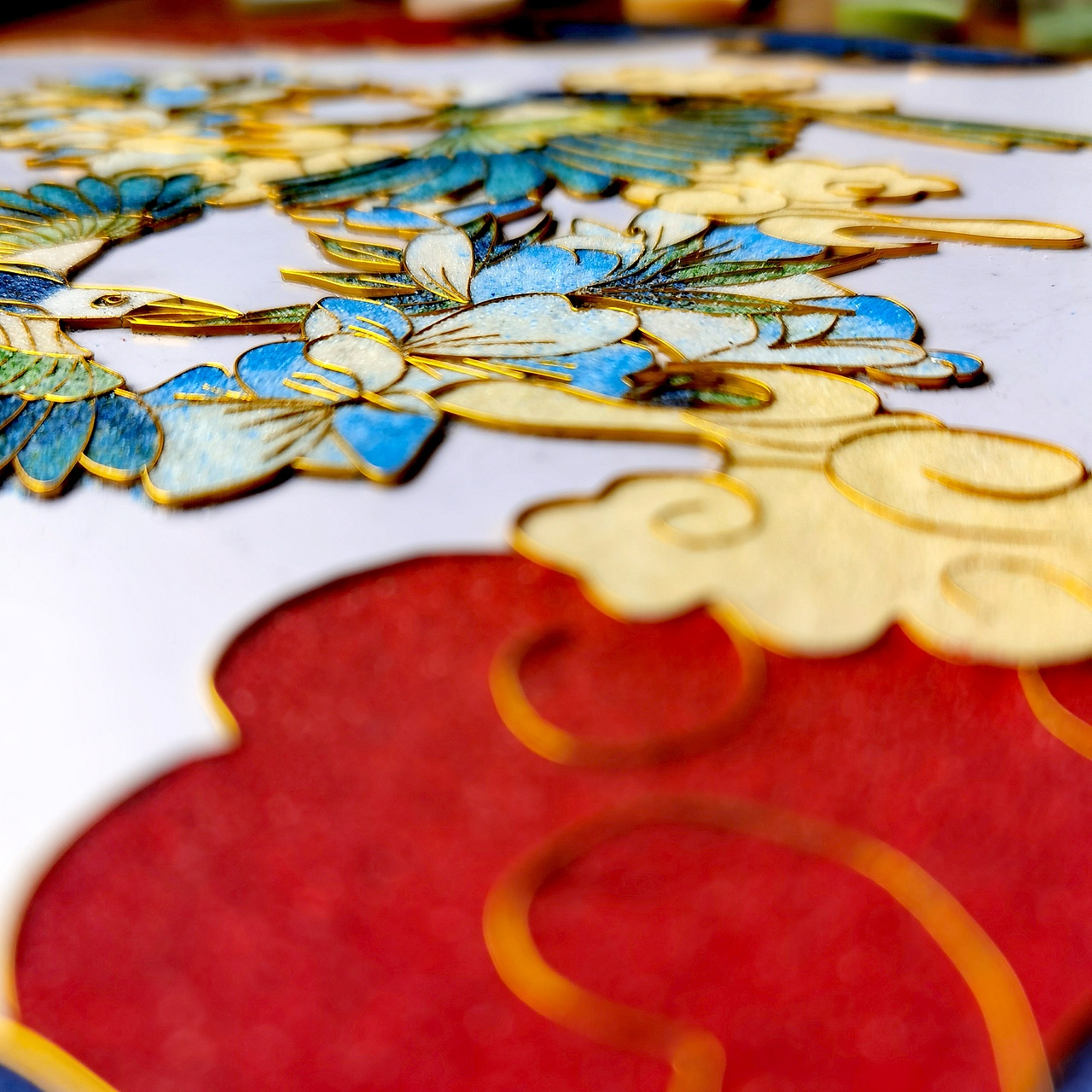 掐丝珐琅——喜上眉梢