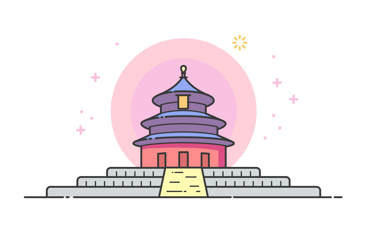 天坛-mbe建筑系列|ui|图标|zhaoyao20034 - 原创作品 - 站酷 (zcool)