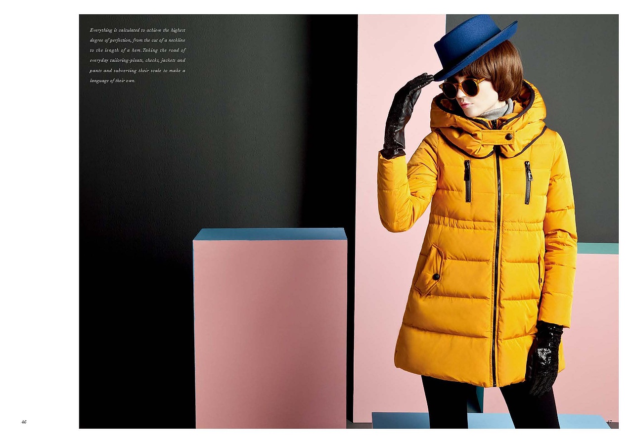 女装羽绒服品牌样宣