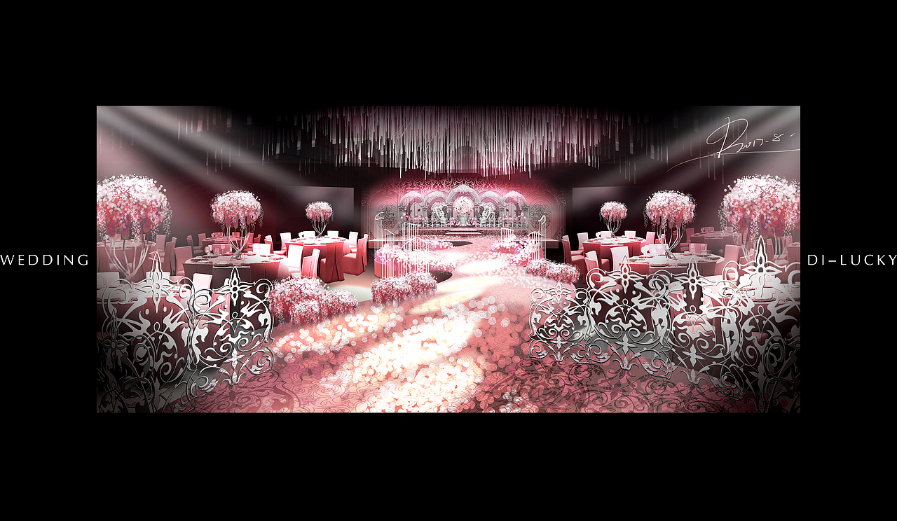 手绘婚宴设计百图