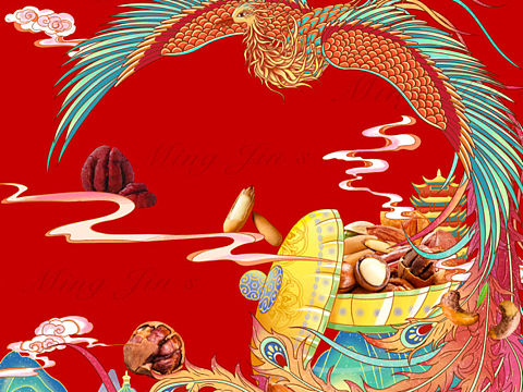 国潮包装插画