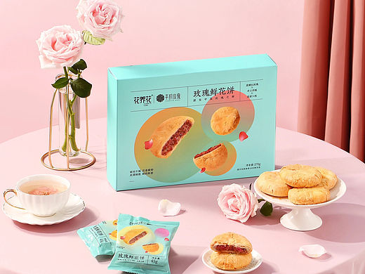 鲜花饼拍摄，月饼拍摄