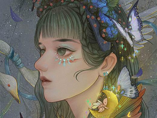 关于花儿与少男少女的图（六）