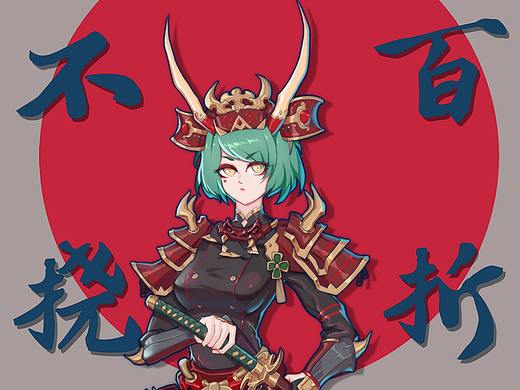 日式战国武士角色设计