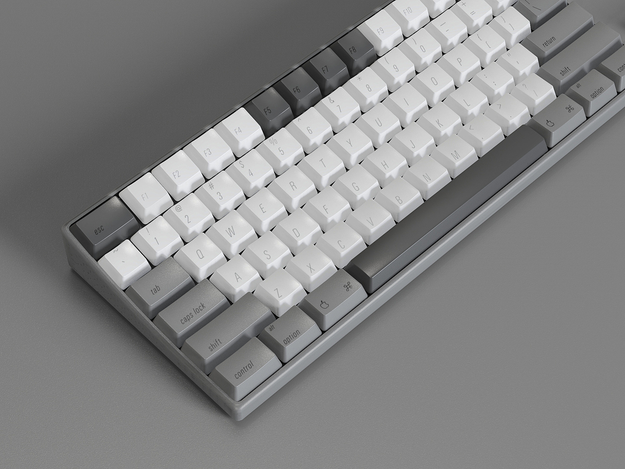 彩色键盘keyshot渲染