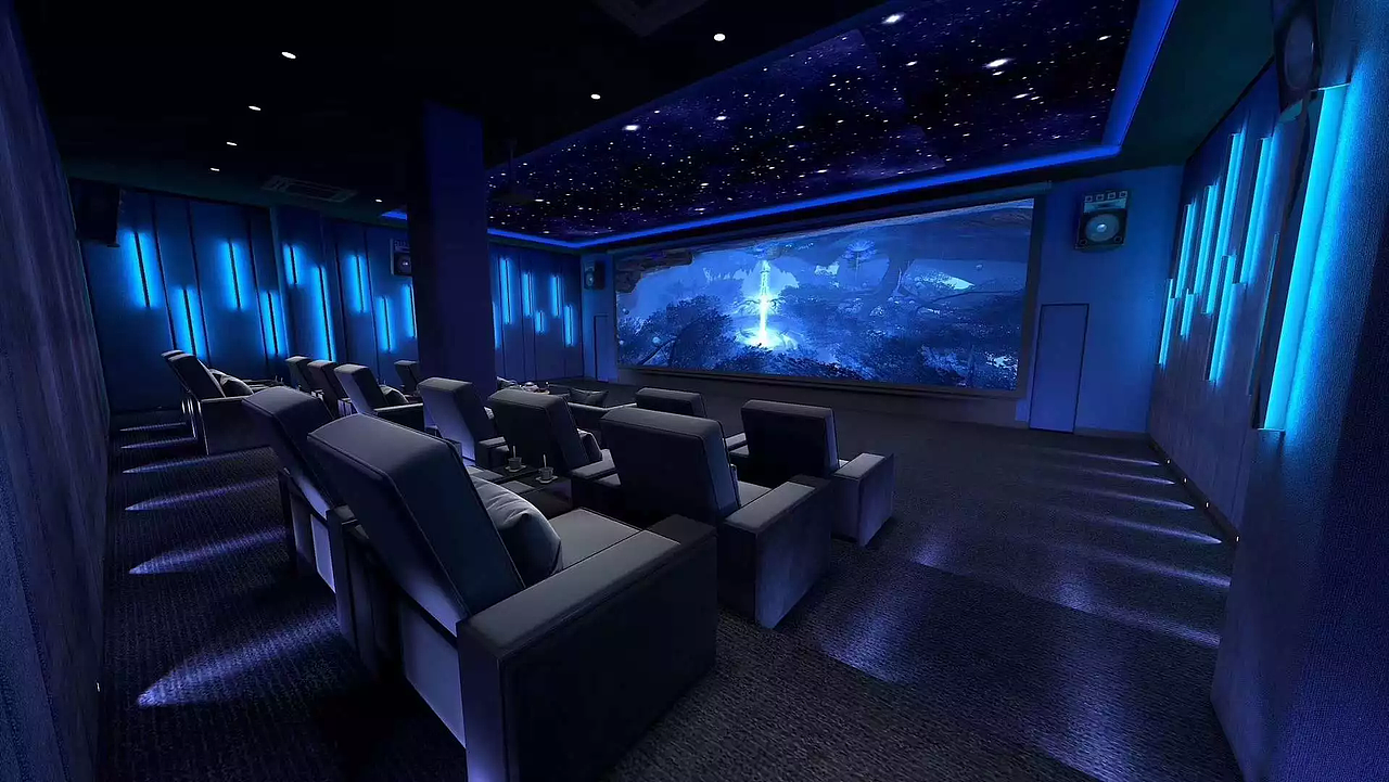 郑州电影院装修、郑州电影院设计、影院装修设计效果图