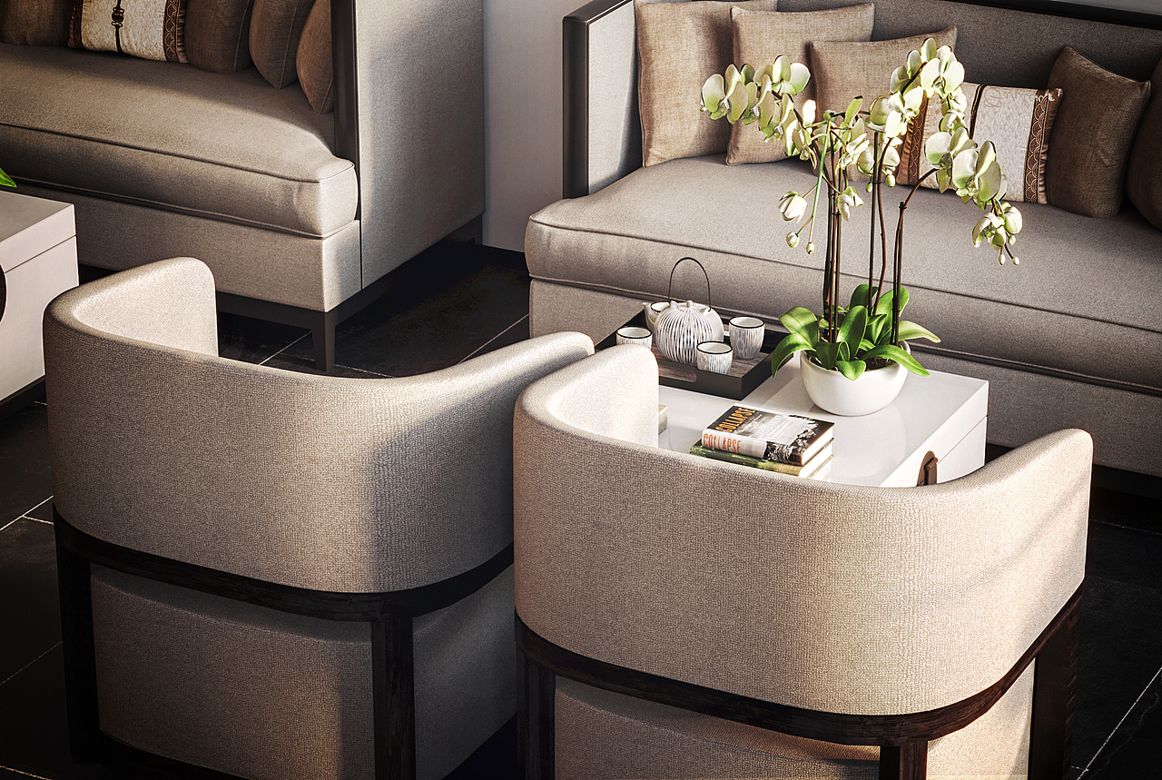 第一缕阳光丨售楼部（图ZMjk1NDQ1NzQw） - 商业空间设计 - 站酷设计师旧是远方原创素材 - 站酷ZCOOL