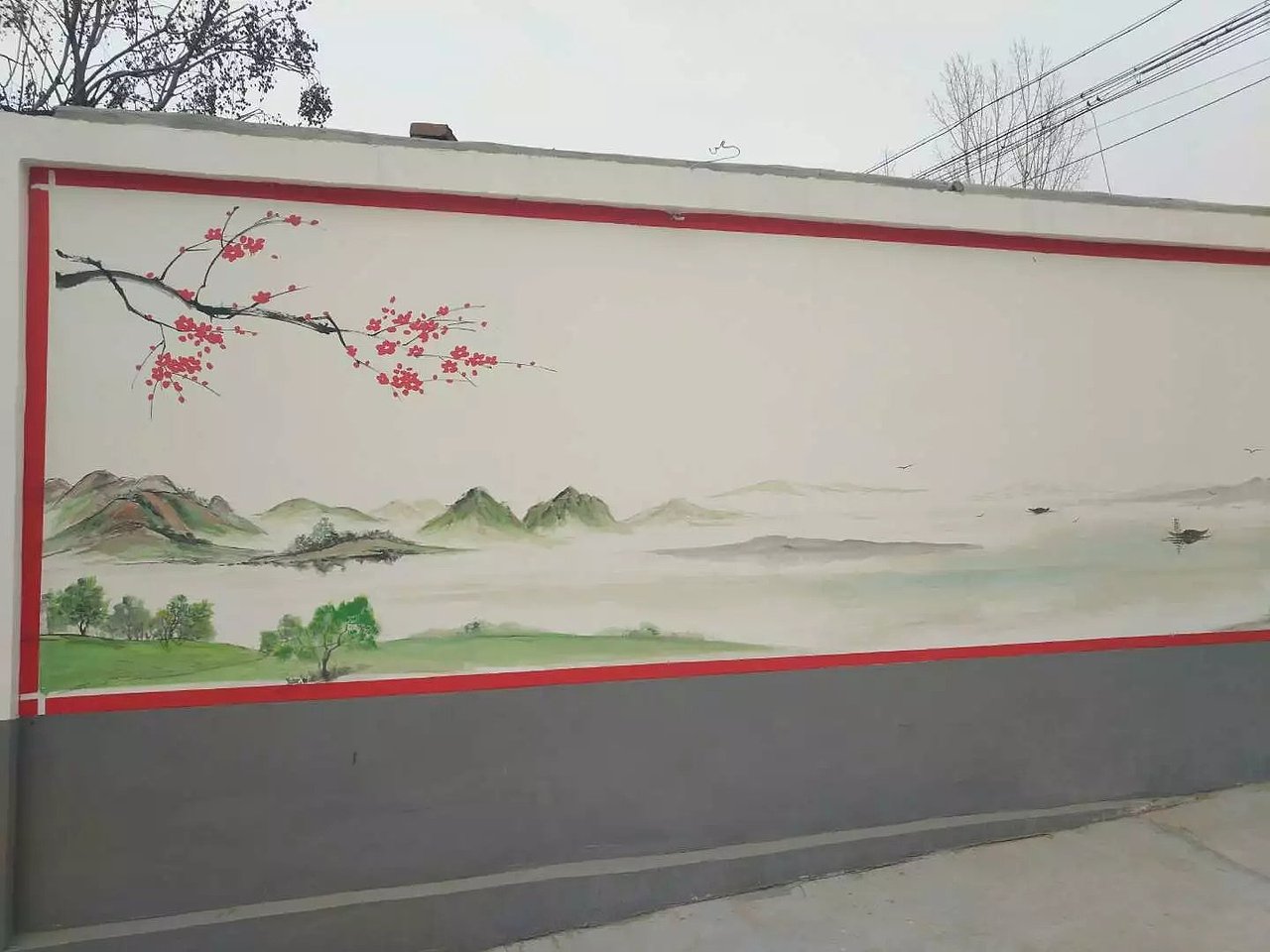 蜀绘壁画作品-乡村文化墙（图ZMTE3NTA2Mzcy） - 建筑设计 - 站酷设计师蜀绘壁画原创素材 - 站酷ZCOOL