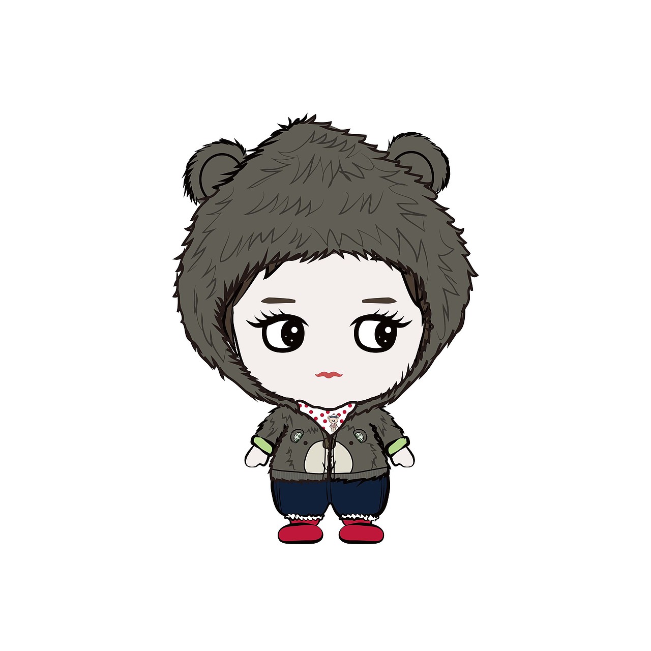 卡通形象设计/车厘子/原创插画/儿童用品设计/头像设计