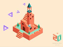 AI繪制2.5D等軸圖插畫