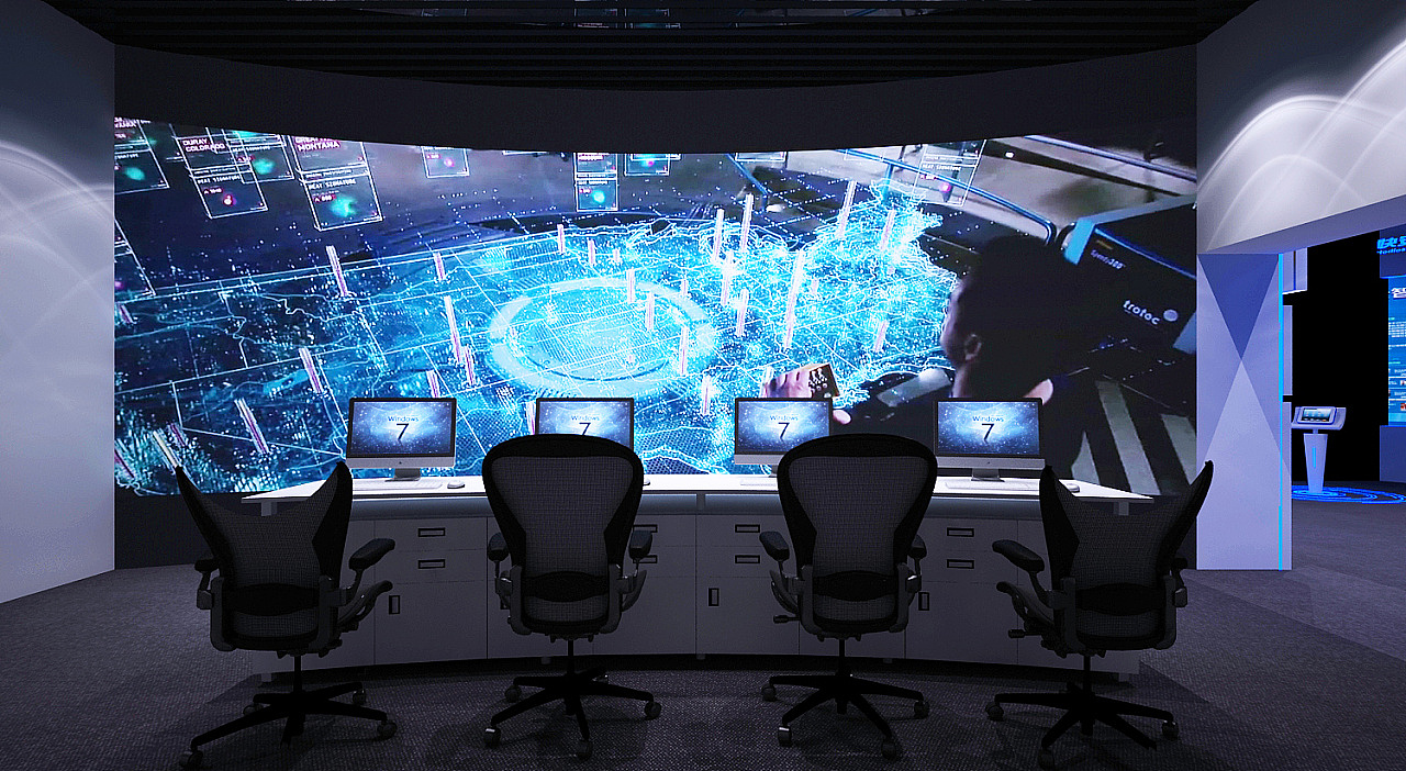 科技时尚未来企业展厅公司文化展厅3d效果图设计|三维|其他三维|思海