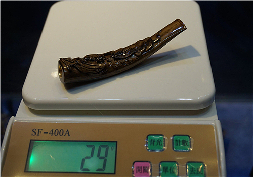 黑珊瑚海柳 海柳烟嘴 雕刻烟嘴 文玩烟嘴