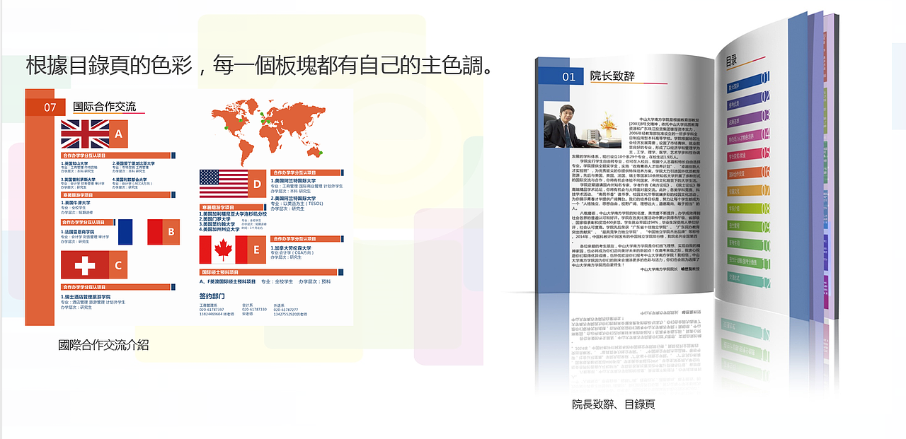 2015中山大学南方学院招生宣传手册设计（图ZMzY2ODAyNjA=） - 书籍/画册 - 站酷设计师VzreaL原创素材 - 站酷ZCOOL