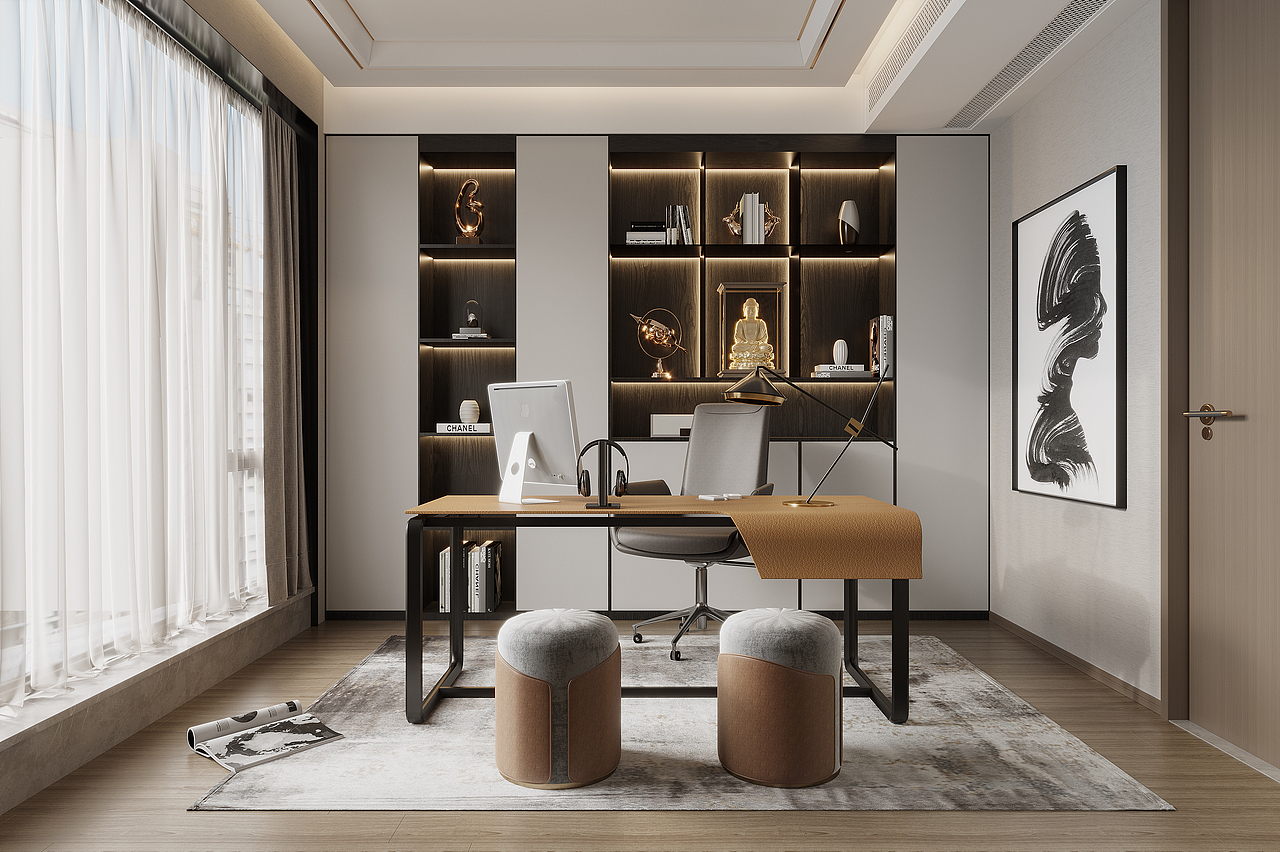 现代简约空间表现