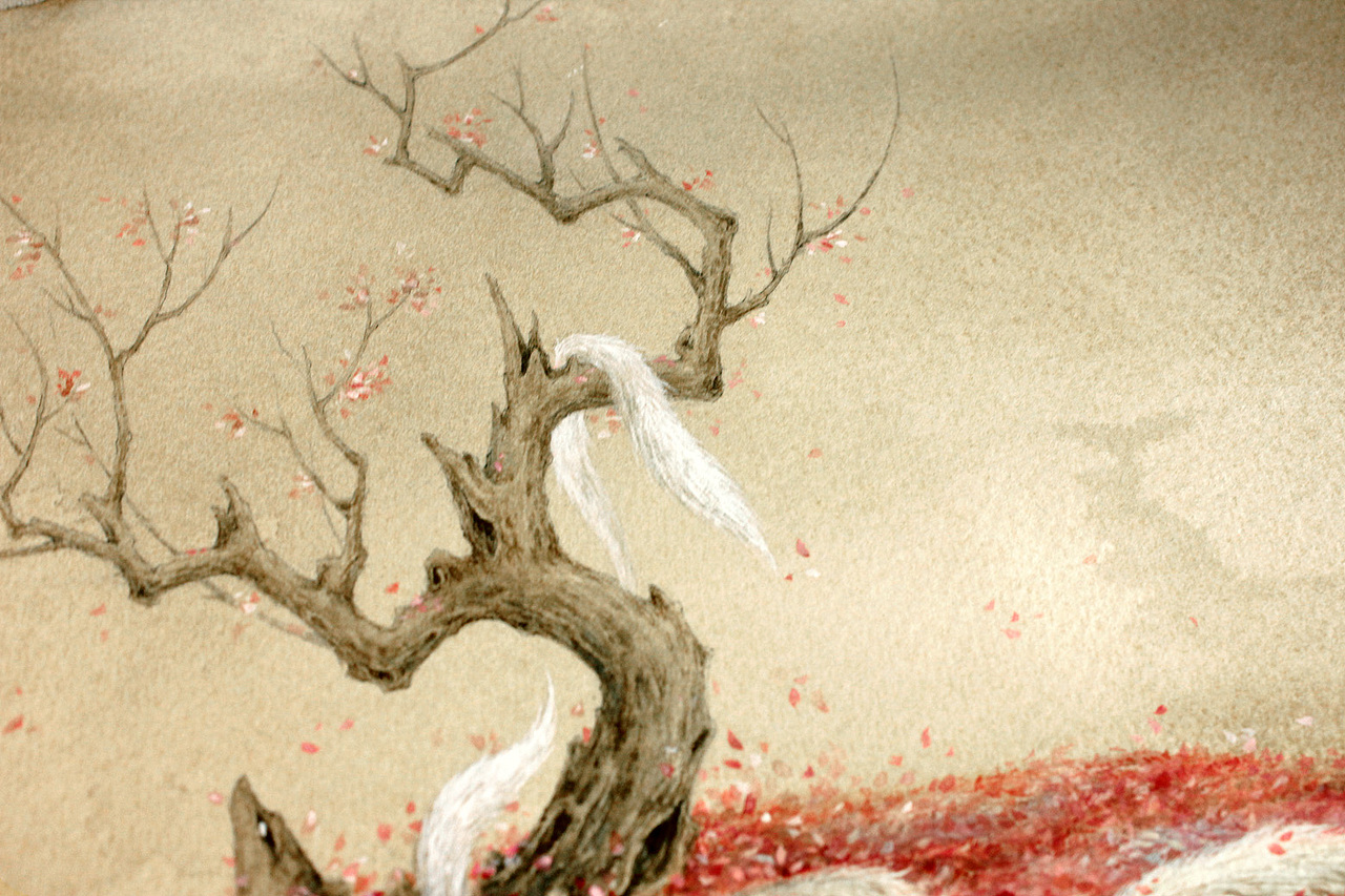 【中国百鬼】心妖·九尾_画师杉泽-站酷zcool