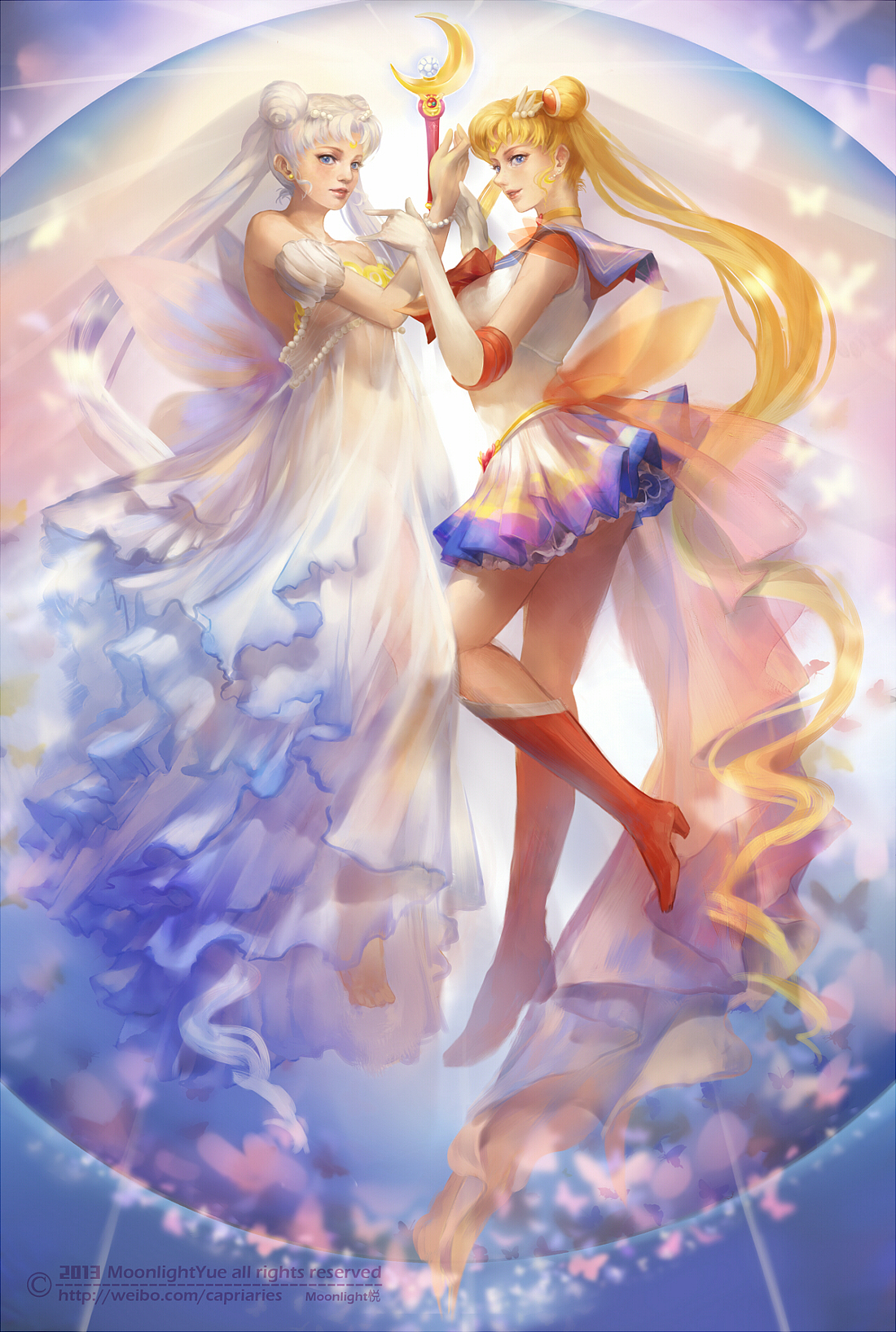 美少女战士二十周年（图ZMTE3NDQxMTY=） - 单幅漫画 - 站酷设计师MoonYUE悦悦原创素材 - 站酷ZCOOL