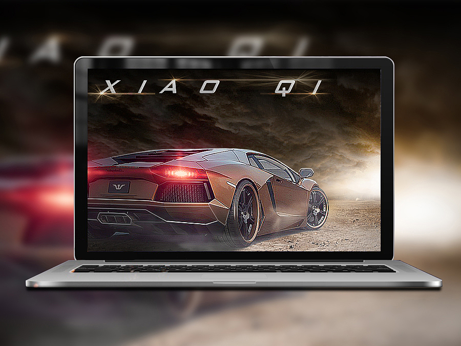 汽车合成 平面PS特效